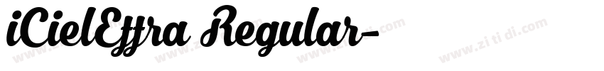 iCielEffra Regular字体转换